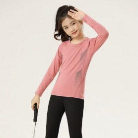 Children's Thin Style Sweatsuit Round Neck Tight Fitting Breathable Sportswear