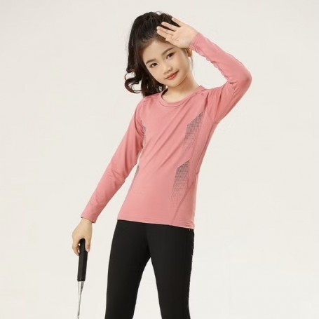 Children's Thin Style Sweatsuit Round Neck Tight Fitting Breathable Sportswear